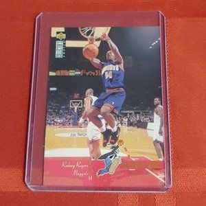 1995, UPPER DECK COLLECTOR'S CHOICE, RODNEY ROGERS N.B.A. CARD, NEAR MINT!!!
